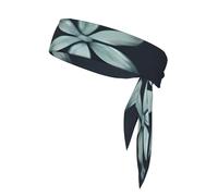 Bellissimo foulard sportivo con camelia, stampa completa, leggera, per esercizi e sport