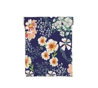 Bellissimo giardino fiorito Petalo floreale Foglie Prato Arancione, Spremere il portafoglio superiore da donna Borsa portaoggetti Piccola portamonete Portamonete