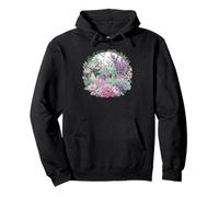 Bellissimo giardino fiorito piante grasse fiori selvatici Grafica Felpa con Cappuccio