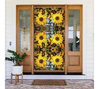 Bellissimo girasole. Copertura decorativa per porta, perfetta per decorazioni natalizie interne ed esterne