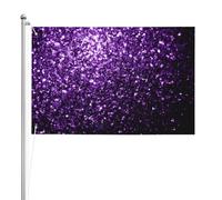 Bellissimo glitter viola,Bandiera da giardino, bandiera decorativa da cortile, bandiera bifacciale, 2x3 piedi, per esterni e interni