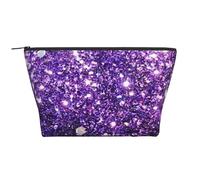 Bellissimo glitter viola, Borsa da toilette Borsa per trucco Borsa per cosmetici Borsa da toilette da viaggio portatile