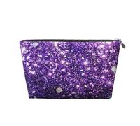 Bellissimo glitter viola, Borsa da toilette Borsa per trucco Borsa per cosmetici Borsa da toilette da viaggio portatile