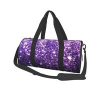 Bellissimo glitter viola, Borsone da viaggio di grande capacità Borsa rotonda Borsa da viaggio sportiva Borsa da viaggio Borsa da fitness