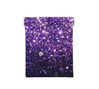 Bellissimo glitter viola, Spremere il portafoglio superiore da donna Borsa portaoggetti Piccola portamonete Portamonete