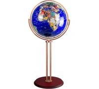 Bellissimo Globo Globo A Pavimento Globo di Rotazione A 720° HD Globo Mondiale di Facile Lettura per Studio Ufficio Globi Geografici Decorazione Fine E Chiaro, Blue