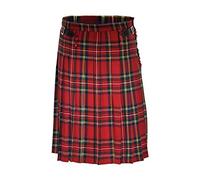 Bellissimo Kilt Scozzese Gonna A Vita Alta A Pieghe Scozzese Rossa Moda Gonna Lunga Allentata Punk Gotico con Fibbia in