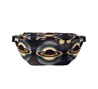Bellissimo marsupio a tracolla grande Saturn, regalo per godersi sport, festival, allenamento, viaggi, corsa, casual, nero, taglia unica, Nero , Taglia unica