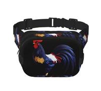 Bellissimo marsupio multifunzione stampato con gallo, unisex, alla moda, borsa messenger, borsa da viaggio e sport