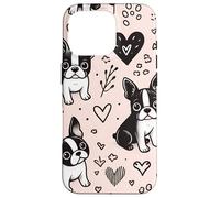 Bellissimo modello Boston Terrier per amanti delle zampe Custodia per iPhone 16 Pro
