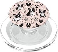 Bellissimo modello Boston Terrier per amanti delle zampe PopSockets PopGrip per MagSafe