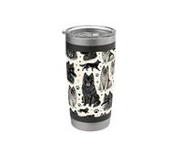 Bellissimo modello di cane da pastore belga carino cane da pastore belga Bicchiere termico in acciaio inox doppia parete