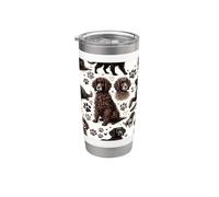 Bellissimo modello di cani American Water Spaniel Cute AWS Dog Bicchiere termico in acciaio inox doppia parete