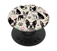Bellissimo modello di cani Boston Terrier PopSockets PopGrip Adesivo