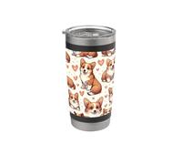 Bellissimo modello di cani Pembroke Welsh Corgi Bicchiere termico in acciaio inox doppia parete