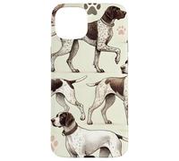 Bellissimo modello di cani tedesco a pelo corto Pointer Dog Custodia per iPhone 15 Plus