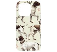 Bellissimo modello di cani tedesco a pelo corto Pointer Dog Custodia per iPhone 15 Pro
