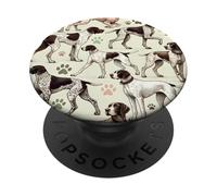 Bellissimo modello di cani tedesco a pelo corto Pointer Dog PopSockets PopGrip Adesivo