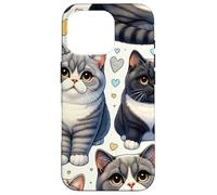 Bellissimo modello di gatti carino gattini britannici a pelo corto Custodia per iPhone 16 Pro