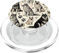 Bellissimo modello Elkhounds carino norvegese Elkhound PopSockets PopGrip per MagSafe