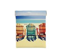 Bellissimo mondo sottomarino, delfini, corallo, portamonete, organizer per monete, supporto per il cambio, borsa da viaggio, per monete, cambiamento, cuffie, Scena da spiaggia con sedie, Taglia unica,