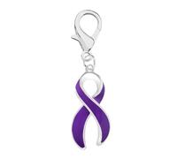 Bellissimo nastro da appendere per tutte le cause, malattie e cancro, ideale per bracciali, borse, cerniere su giacche, zaini, collari per animali domestici, perfetto per raccolta fondi e gruppi di