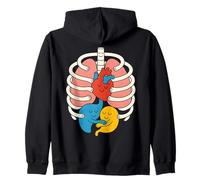 Bellissimo Organo Cardiaco Anatomia del Corpo Umano Felpa con Cappuccio