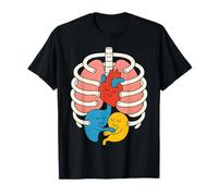 Bellissimo Organo Cardiaco Anatomia del Corpo Umano Maglietta