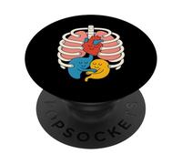 Bellissimo organo cardiaco anatomia del corpo umano PopSockets PopGrip Adesivo