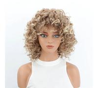 Bellissimo Parrucca corta riccia marinata for donna, vintage e soffice