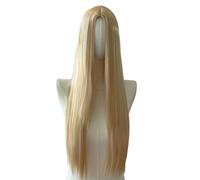 Bellissimo Parrucca for capelli lisci di media lunghezza da donna, adatta for l'uso quotidiano e for le feste(Gold)