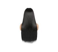 Bellissimo Parrucca frontale in pizzo pieno a 250 densità 360 con capelli umani con coulisse e cinturino nascosto dritto pre pizzicato(24inches)