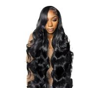 Bellissimo Parrucca senza colla 4x4 dell'onda del corpo da 18-40 pollici for capelli umani Wear and Go pretagliata for(28inches)