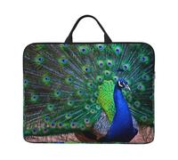 Bellissimo pavone, Custodia per laptop da 14 pollici, borsa per notebook, custodia per laptop, valigetta con maniglia