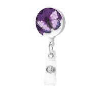 Bellissimo porta badge retrattile a forma di farfalla, con clip, porta badge, carino, porta carte d'identità, targhette, clip per donne e uomini