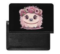 Bellissimo porta passaporto a forma di riccio per uomo e donna in pelle PU custodia passaporto portafoglio da viaggio