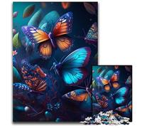 Bellissimo puzzle a forma di farfalla da 1000 pezzi per adulti, puzzle impegnativi, gioco interattivo per famiglie, sfida mentale, giocattolo educativo 50x75CM/19,68x29,52 pollici
