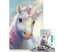 Bellissimo puzzle a forma di unicorno per adulti,1000 pezzi,gioco stimolante per la mente,dimensioni uniformi,pezzi precisi,ideale da portare in viaggio,gioco per allenare la mente,regalo perfetto