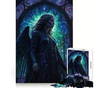Bellissimo puzzle "Angelo della Morte Oscura" da 1000 pezzi per adolescenti, allenamento della memoria, fuga rilassante, taglio perfetto, regalo invernale (50x75cm)