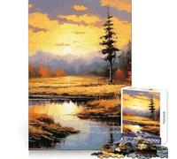 Bellissimo puzzle con paesaggio naturale da 1000 pezzi per ragazzi, ideale per sviluppare le capacità di ragionamento, per una fuga serena dalla realtà Taglio netto, regalo premuroso (38x26cm)