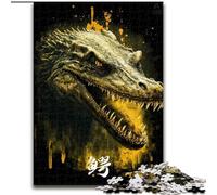 Bellissimo puzzle da 1000 pezzi a forma di coccodrillo per adulti e ragazzi,perfetto per ammazzare il tempo durante le vacanze Ogni pezzo è unico Gioco stimolante e divertente per tutta la famiglia
