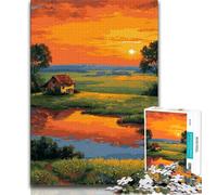 Bellissimo puzzle da 1000 pezzi "Alba", gioco stimolante e gioco per famiglie, ideale come regalo per tutta la famiglia, 50x75cm