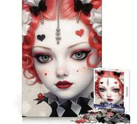 Bellissimo puzzle da 1000 pezzi con arlecchino per adulti, stimolante per la mente, passatempo rilassante, ad incastro solido, regalo premuroso (38x52cm)