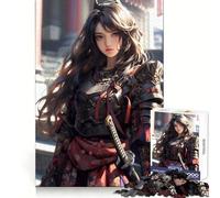 Bellissimo puzzle da 1000 pezzi con cameriera samurai, ideale per adolescenti, per migliorare la concentrazione, un passatempo rilassante e un'ottima idea regalo (50x75cm)
