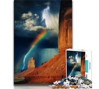 Bellissimo puzzle da 1000 pezzi con fiume di montagna per adulti e adolescenti, giochi educativi, decorazione da parete, regali unici per compleanno e Natale, 38x26cm