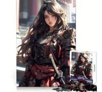 Bellissimo puzzle da 1000 pezzi con la cameriera samurai, ideale per adolescenti, per un esercizio mentale e un momento di svago rilassante Bordi ben definiti Regalo di Natale (38x52cm)