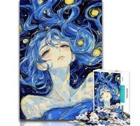 Bellissimo puzzle da 1000 pezzi di Anime Goddess per adulti e adolescenti, aiuta il cervello ad allenare i giocattoli avvincenti per coltivare la pazienza, un'opera d'arte (38x26cm)