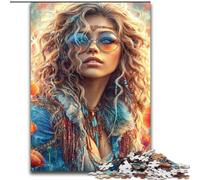 Bellissimo puzzle da 1000 pezzi raffigurante un angelo oscuro, ideale come regalo per tutta la famiglia (50x75cm)