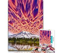 Bellissimo puzzle da 1000 pezzi raffigurante un fiume di montagna, ideale come regalo per adolescenti, un'offerta impegnativa e difficile da realizzare per tutta la famiglia (38x26cm)