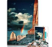 Bellissimo puzzle da 1000 pezzi raffigurante un fiume di montagna, regalo per adulti, difficile da completare ma divertente e umoristico, decorazione unica per la casa e regalo (50x75cm)